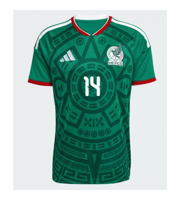 Mexico Erick Sanchez #14 Hjemmebanetrøje VM 2026 Kortærmet